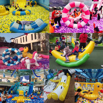 Inflatable water toy trampoline starfish water dog banana boat wind wheel ocean ball pool water and surface dual use