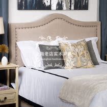 American country soft bag double bed simple modern fabric wedding bed idyllic fashion bed can be customized