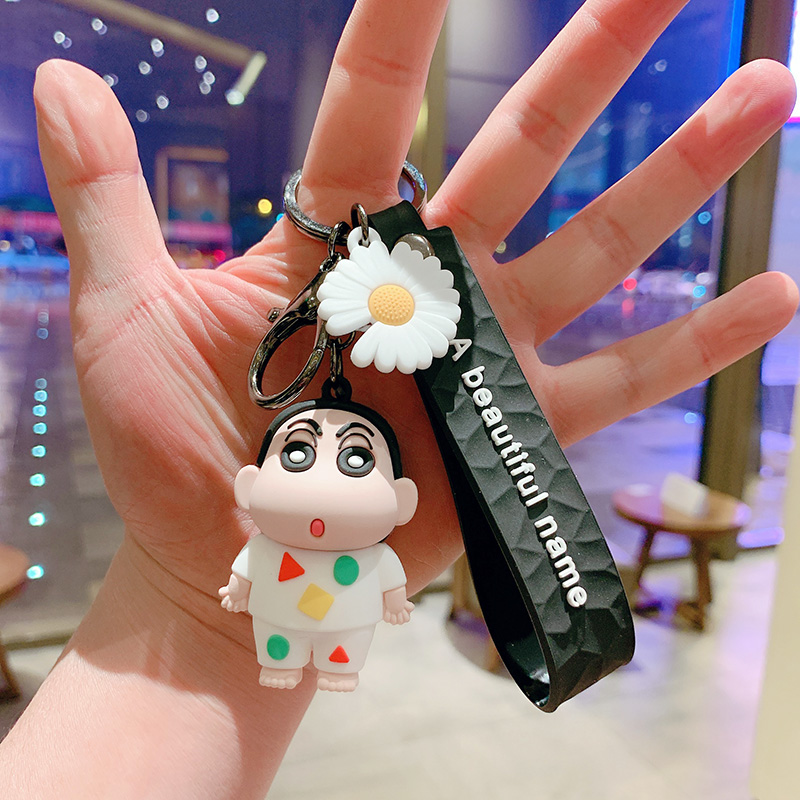 Little Daisy -- White Xiaoxina bag Doll Key buckle Pendant female lovers lovely ins originality Ring Internet celebrity automobile Key chain Small Pendant