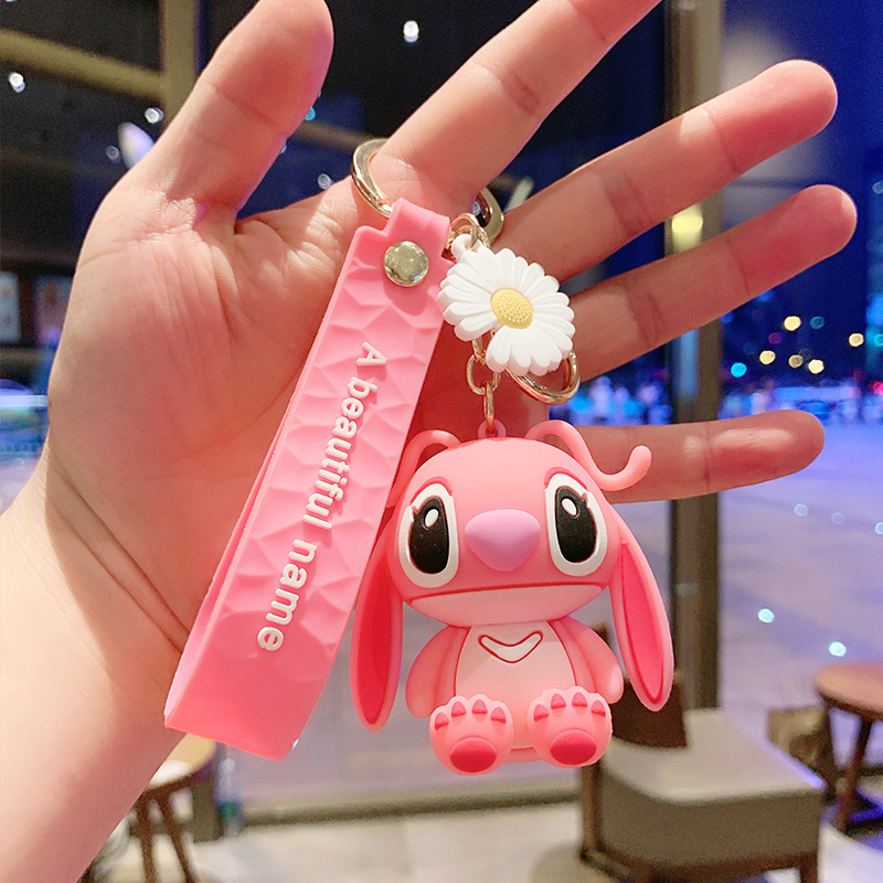 Violet & Gutta Percha Powdera bag Doll Key buckle Pendant female lovers lovely ins originality Ring Internet celebrity automobile Key chain Small Pendant