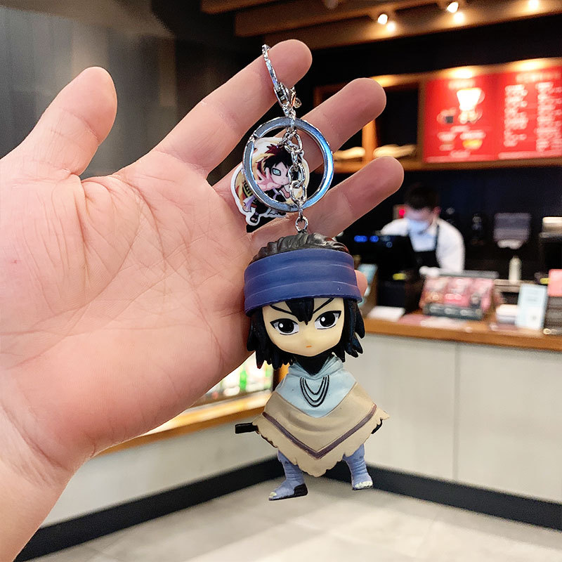 Model B Huoying Sasuke No.2Cartoon lovely Naruto Garage Kit Naruto Sasuke Kakashi a bag Pendant Doll chain Small gift Key buckle