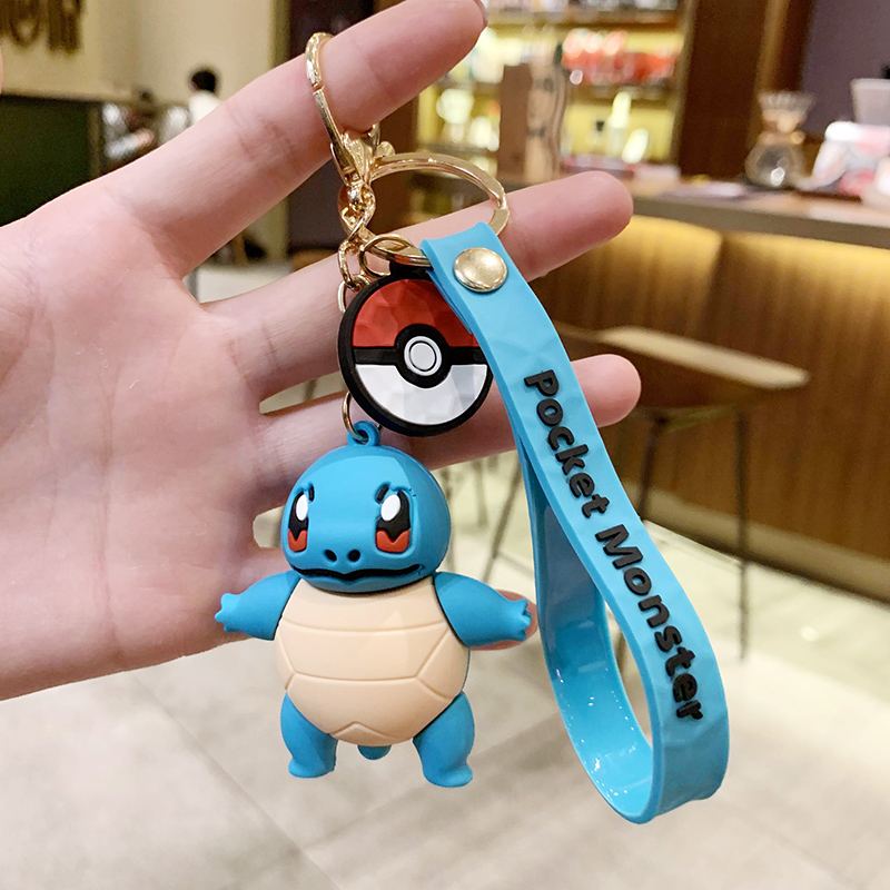Pikachu: Jeannie Turtlea bag Doll Key buckle Pendant female lovers lovely ins originality Ring Internet celebrity automobile Key chain Small Pendant
