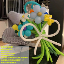 ins net red small red book colorful flowers bouquet Valentines Day Childrens Day Birthday Gift strip Balloon Diy