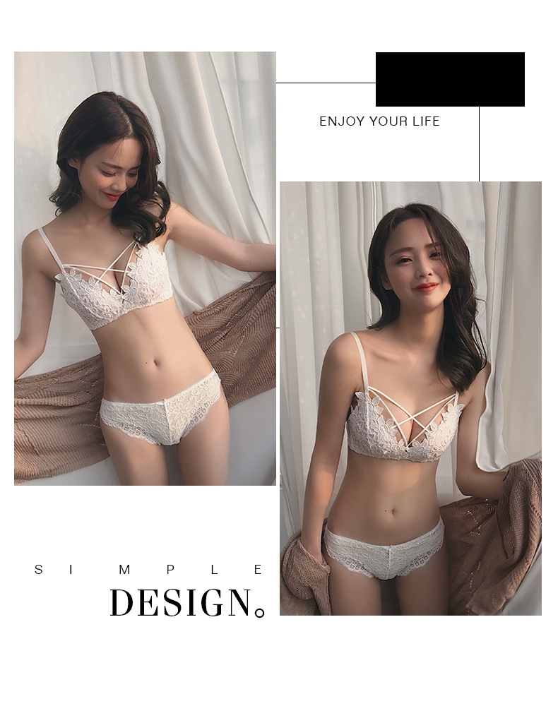Mùa hè trắng gợi cảm không vòng thép ngực nhỏ tụ tập trên quần lót nữ điều chỉnh kiểu nhận núm vú áo ngực đồ tắm