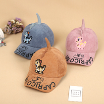 Baby baseball cap dinosaur duck tongue hat 2019 autumn and winter New Joker childrens sunshade boys and girls hat tide