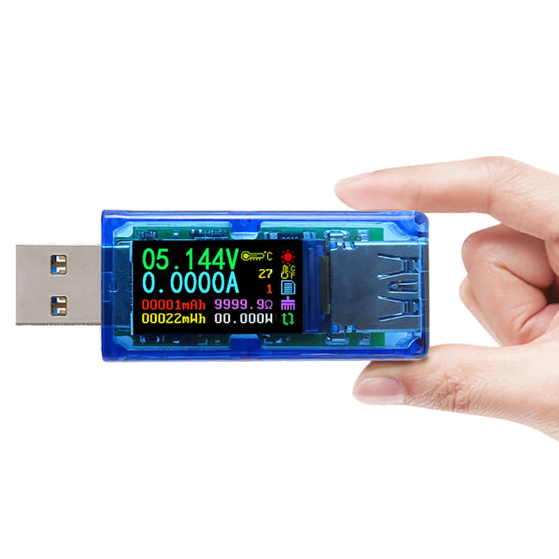 Usb3.0 Ammeter High-Precision Voltmeter Digital Display Color Screen Power Meter Test Instrument Repair Mobile Phone At35 Usb3.0 Ammeter High-Precision Voltmeter Digital Display Color Screen Power Meter Test Instrument Repair Mobile Phone At35