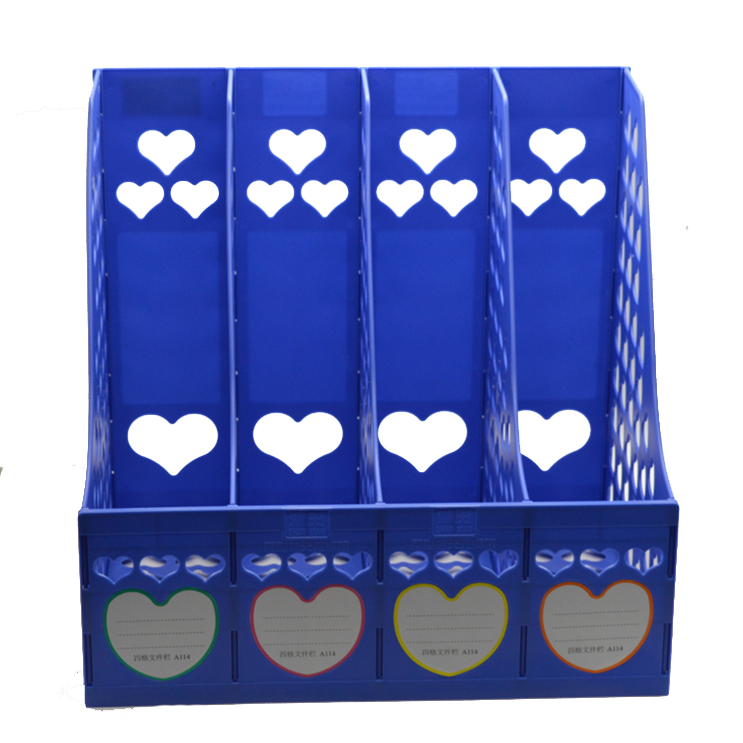 Shanxian a114 quality PP material three columns of four-grid document column containing document holder