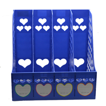 Shanxian a114 high-quality PP material three columns and four columns File column storage file holder