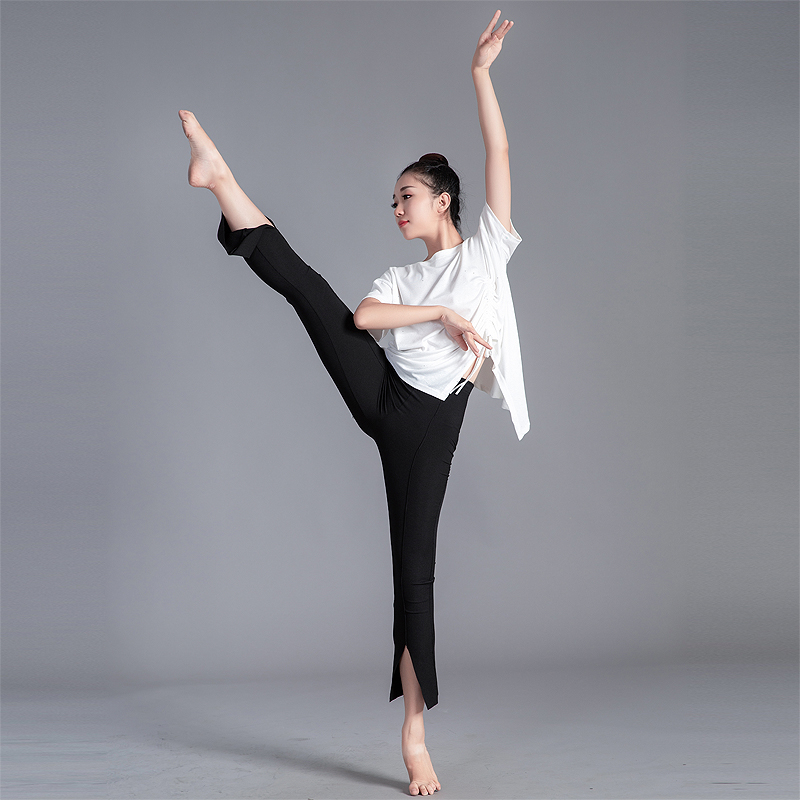 Tight Open Fork Horn Latin Dance Pants Modern Dance Dance Practice Pants Female Classical Jazz Han Dance Pants out of the suit