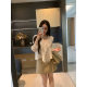 XINYI Soft light filter summer summer heavy-duty lotus leaf collar pleated shirt for women to look slim and versatile X626X05101