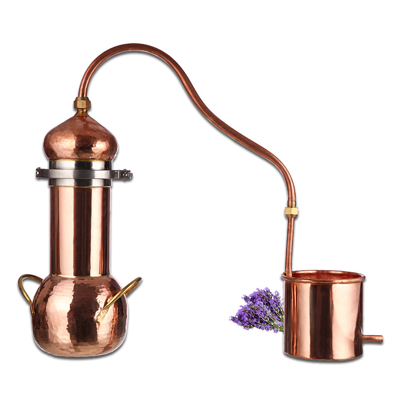 [USD 26.91] Copper Distiller Flowers Pure Dew Machine Handmade Red
