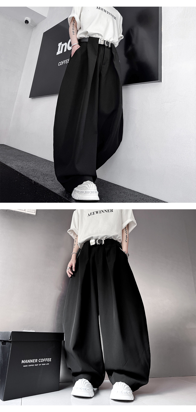 Брендовые штаны подходит для мужчин и женщин, свободный крой, популярно в интернете 