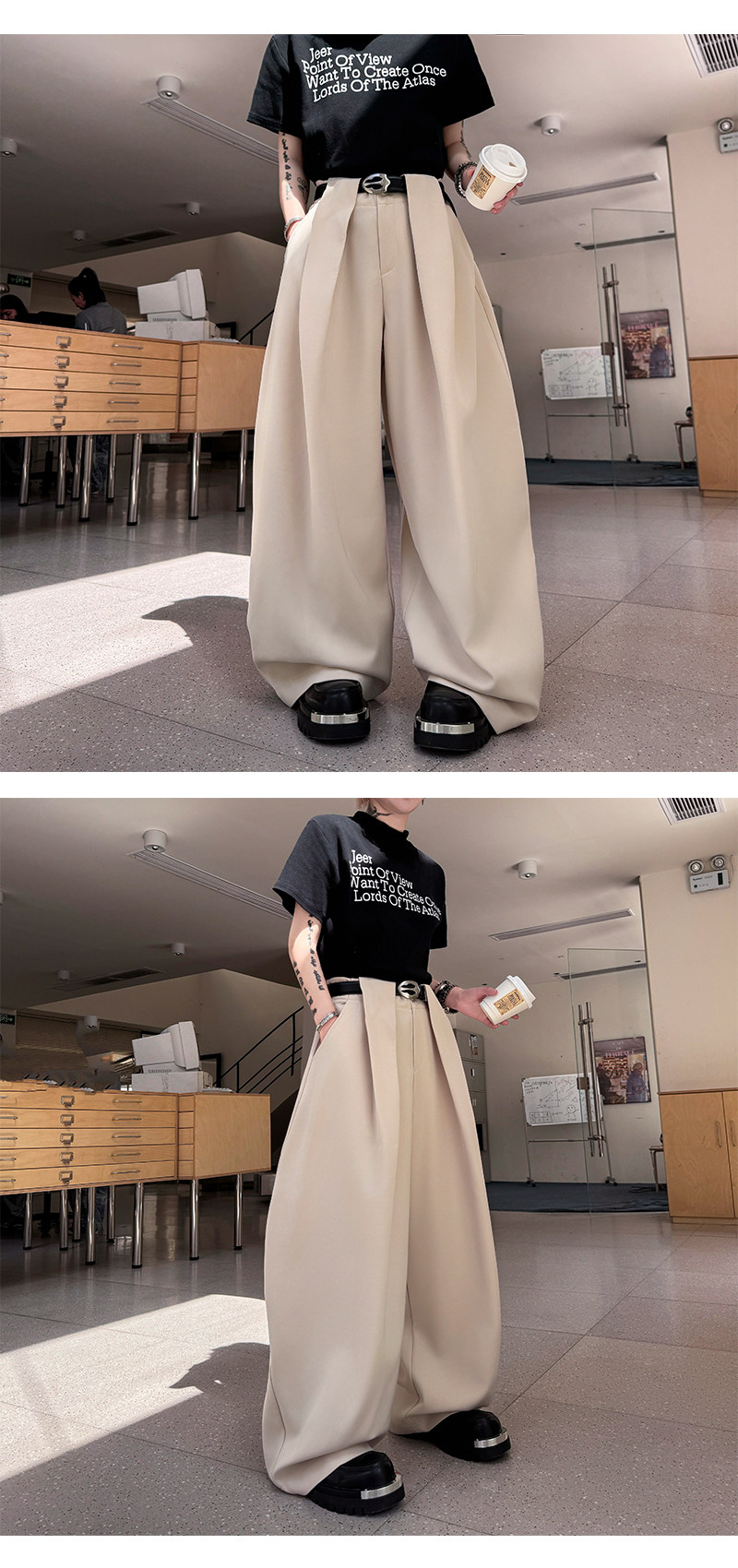 Брендовые штаны подходит для мужчин и женщин, свободный крой, популярно в интернете 