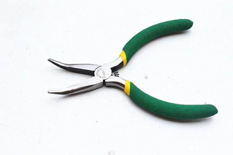 5 inch mini curved nose pliers small curved mouth pliers with incision clamp