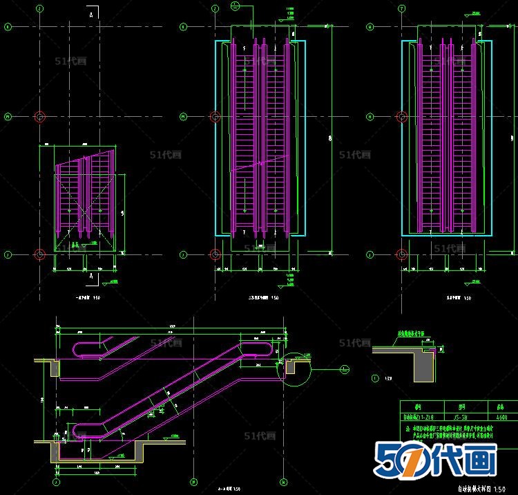 T504商场自动扶梯电梯手扶梯滚梯草图大师SU模型CAD图纸节...-2