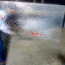 Super platinum Bisha wave pattern art glass entrance shower room door and window tempered glass partition screen customization