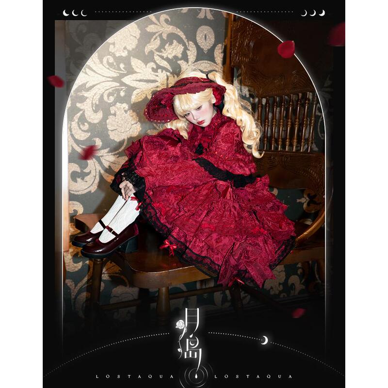 【Now in Stock】Tsukishima Doll-Style Lolita Cape with Sleeves and Chest Support Jsk Lost Water Now in Stock
