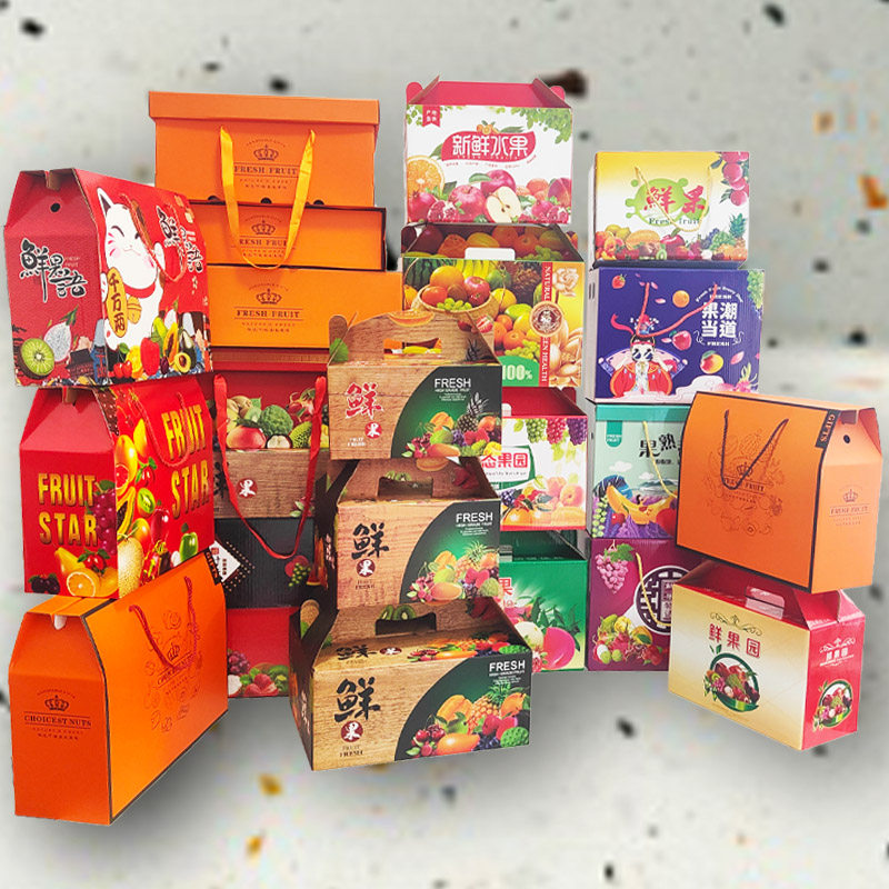 Fruit Gift Box Empty Box Fresh Mix and Match Fruit Box Pound Fruit Box Portable Box Gift Box