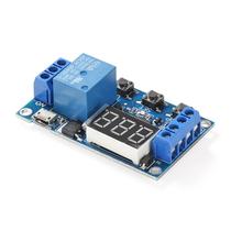 One-way relay module time-lapse power cut off-off trigger time-lapse cycle timing circuit switch with USB