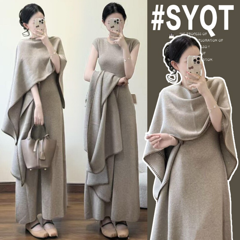 Maternity Dress Spring and Summer 2026 New Korean Style Pregnancy Shawl Dress Set Spring Outfit for Pregnant Women French Style Wear Maternity Dress Spring and Summer 2026 New Korean Style Pregnancy Shawl Dress Set Spring Outfit for Pregnant Women French Style Wear