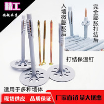 Hollow brick block brick foam brick porous brick special large expansion force knotted integrated exterior wall insulation nail high strength