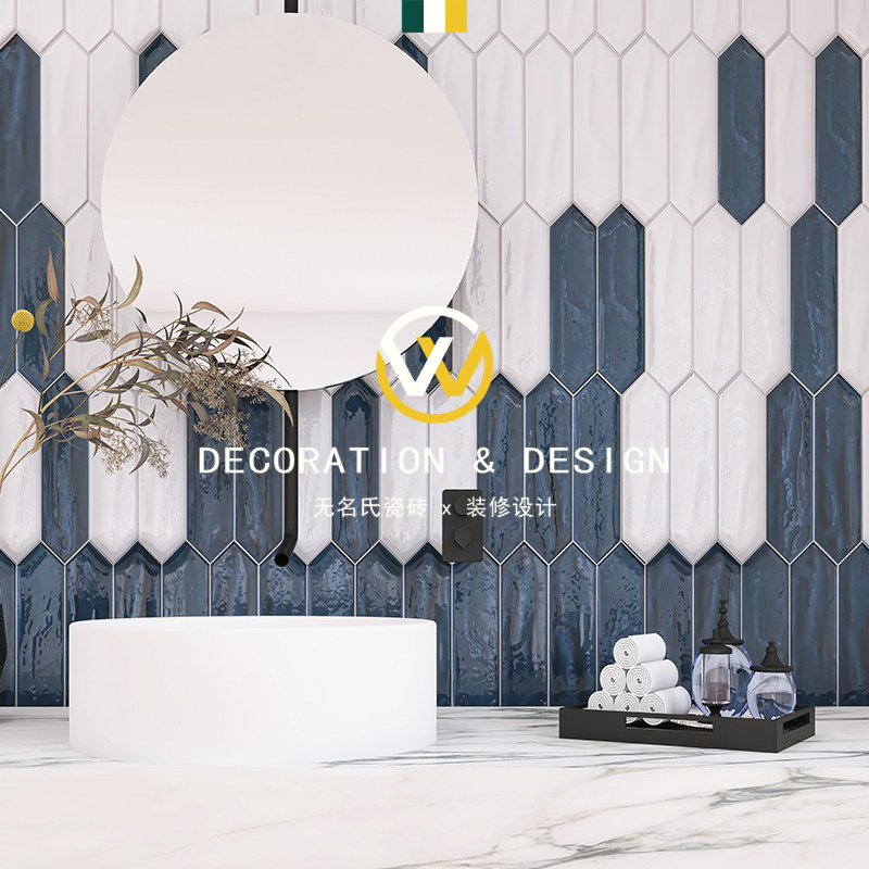 Jane doe blue arrow handmade brick kitchen dressing room tile net red dining room bar wall tile diamond tile