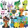 Rhythm Box Building Block Figures Full Set Game Peripheral Models Children's Educational Assembly Toys Gift Assembly Dolls