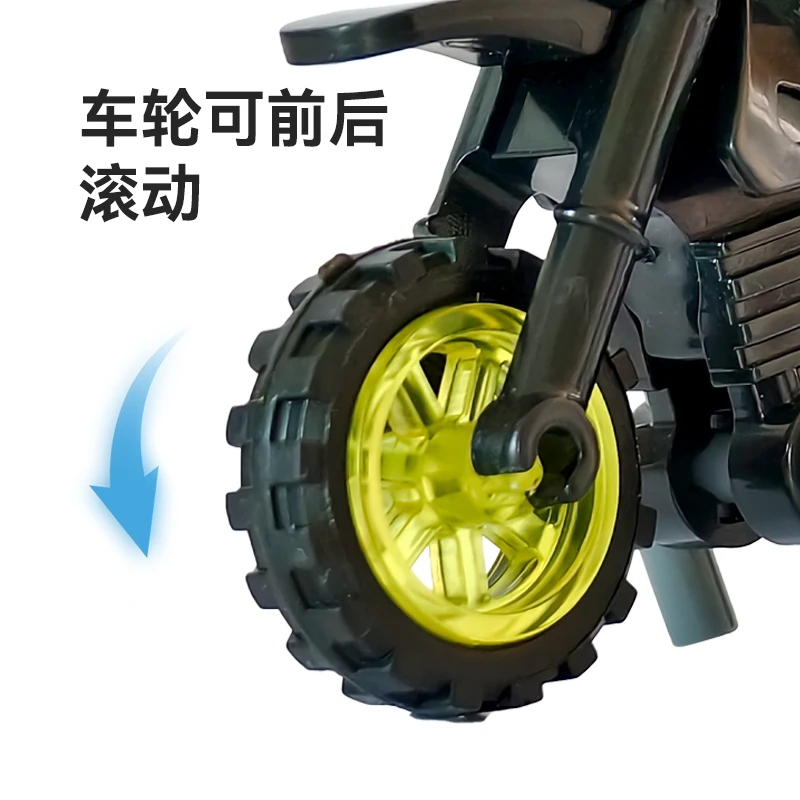 Anti-Terrorist Special Forces Team Building Block Figures 12 Types of Motorcycles Swat Boys Children's Gifts Children's Educational Assembly Particles