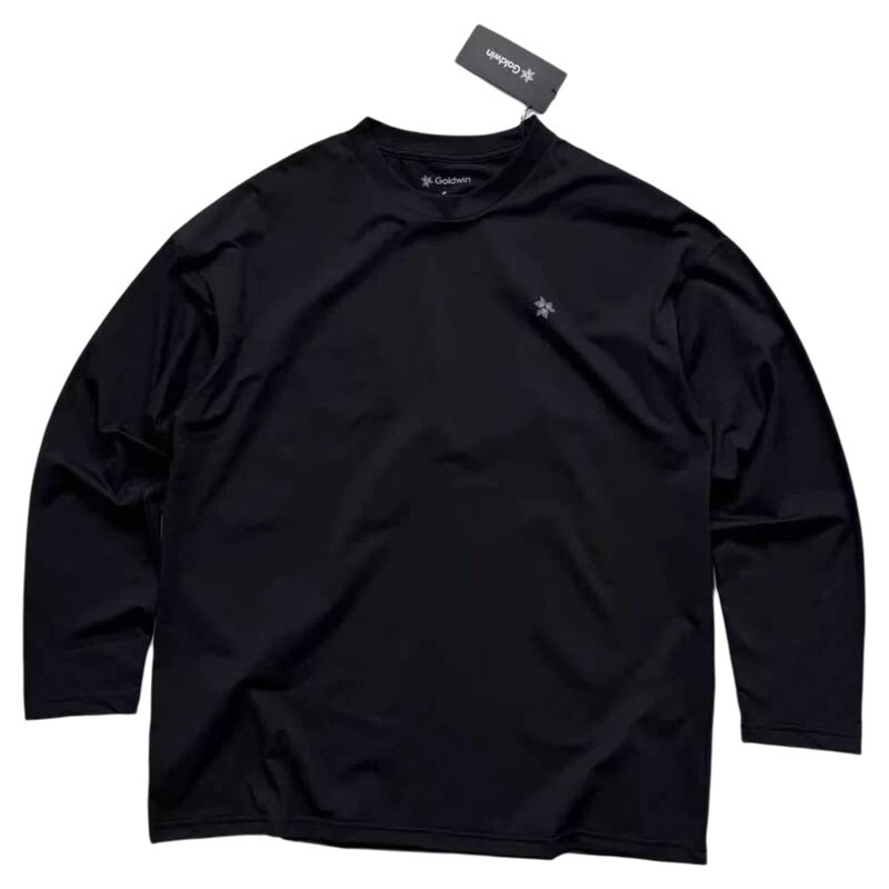 Goldwin Japanese-Style Basic Simple Small Logo Lightweight Quick-Drying Sports Long-Sleeve Unisex Casual T-Shirt Base Layer Trendy