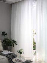  2020 new white gauze curtain thickened window gauze translucent impermeable bedroom balcony gauze shading popular