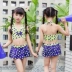 Đồ bơi cho bé gái Bộ bikini dễ thương Váy xẻ nhỏ vừa cỡ lớn Trẻ em gái 4-7 tuổi Công chúa bơi bán buôn Bộ đồ bơi của Kid