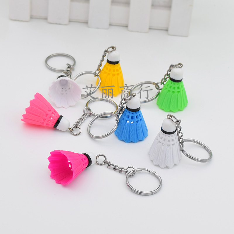 Mini badminton Boutique hanging accessories Fan gifts Color small badminton Bag ornaments