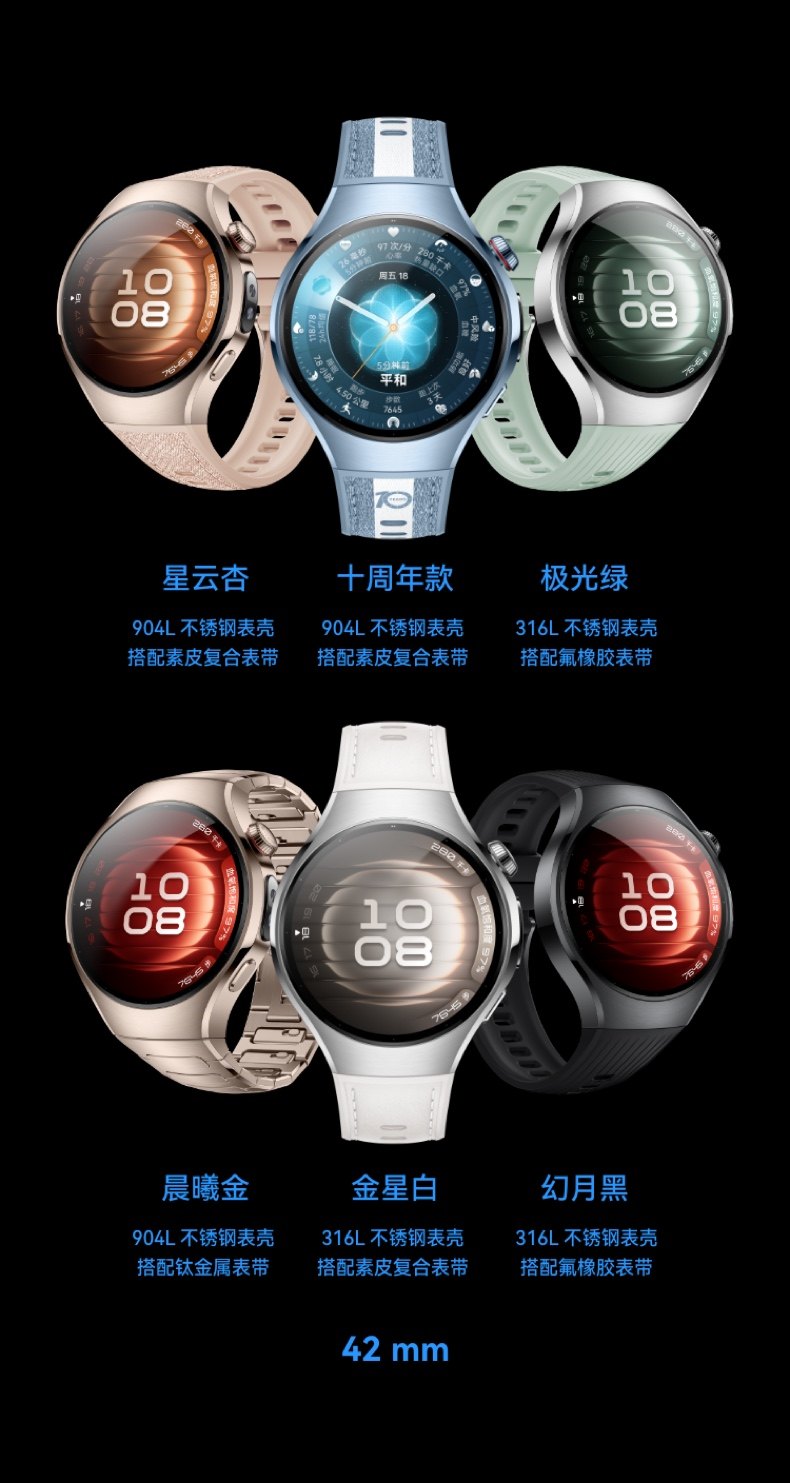 HUAWEI WATCH 十周年款华为手表智能手表X-TAP智感窗一键微体检腕上小艺手势操控esim通信插图11