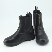 Childrens equestrian boots for boys and girls cowhide boots riding equipment equestrian boots knight short riding boots