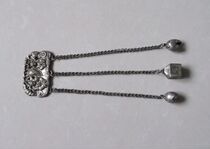 Qingmin silver string decoration Long life BaittBodhisattva sucalligraphy ancient play nostalgia Other collection Antique Old Objects Hot Pin