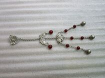 Chisel Flowers Silver Strings Suzuma Nau Beads Hang Accessories Ancient Play Nostalgic Silver Instrumental Other Collection Antique Old Objects Remembrance Hot Pins