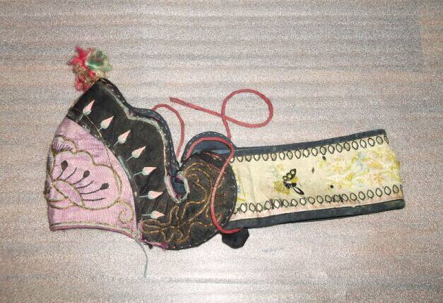 Qing people wipe forehead antique nostalgia other collectibles handmade silk fabric antique forehead belt hot sale