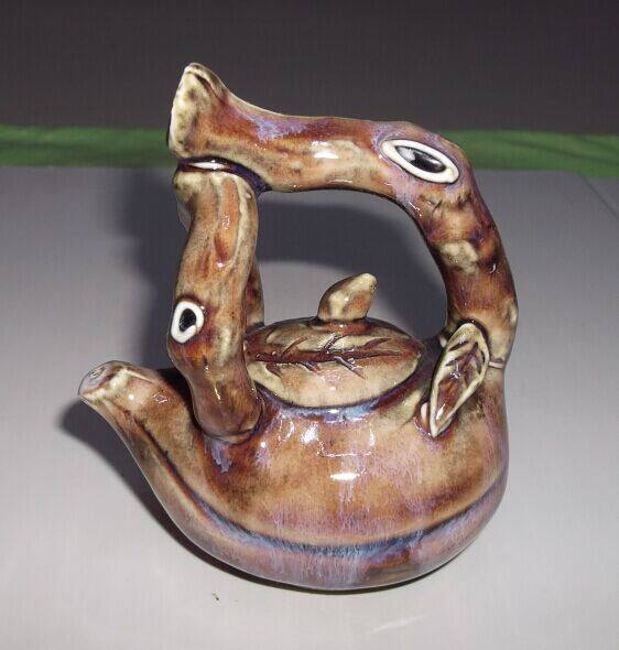 Kiln Change Glazed vintage porcelain Water Note Beam Pot Ancient Play Nostalgia Porcelain Ink Stone Ink Stone add water Antiquity old objects Pendulum Piece Hot Sell