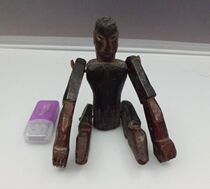 The Clear Folk Wood Sculptures Puppet Toys Ancient Play Folk Nostalgic Old Wood Ware