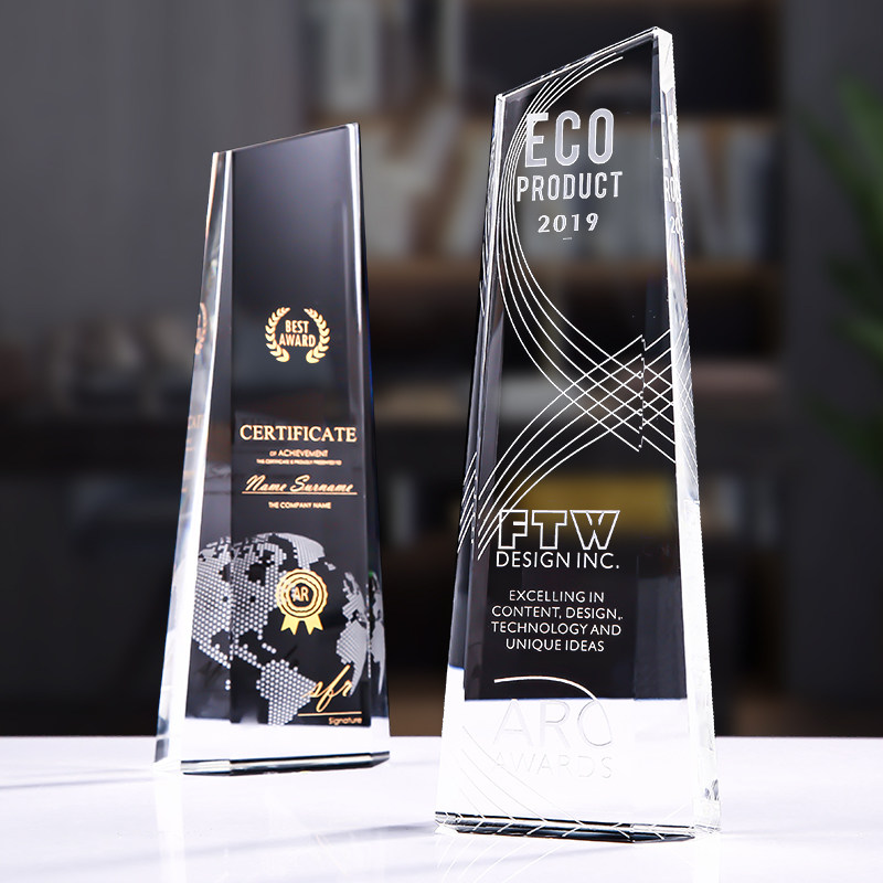 Iceberg honor top crystal trophy custom lettering creative business annual meeting excellent team employee medal custom