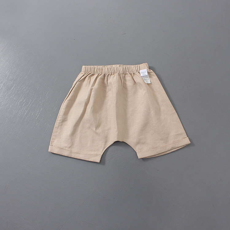 80-100 Yard Domestic Single Boy Summer New Cotton Linen PP Pants Kids Casual Baby Shorts Comfort