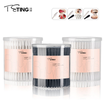 Ting 200 sets of cosmetic cotton swab makeup remover cotton ball ear double pointed cotton swab beauty cleaning sanitary napkin