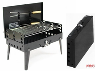 BBQ stove set 3 4 People outdoor picnic grill foldable windproof cooker portable camping equipment promotion