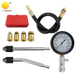 Household Car and Motorcycle Dual-Use Cylinder Pressure Gauge Detection Set Extension Rod Detection Tool Detection Pressure Gauge