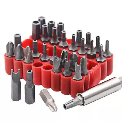 Jiugong 33-piece hollow screwdriver combination screw safety screw hexagon screwdriver charging drill special-shaped screwdriver head