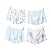 Catman childrens underwear boys pure cotton summer thin style without clip PP medium and large childrens boxer briefs little boys boxer shorts