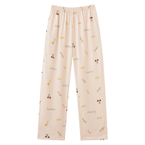 Catman Pajama Pants Womens Spring and Autumn New Style Cotton Trousers Casual Loose Large Size 200 Jin Can Be Weared Outside Thin Home Pants