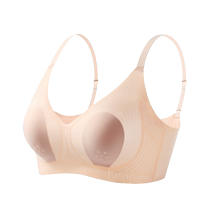 Catman Seamless Underwear for Women with Big Breasts to Make Smaller No Wires Anti-sagging Push-up Bra Rabbit Ears Cup Beautiful Back Bra