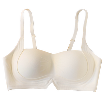 Catman Seamless Underwear Womens Summer Thin Small Breast Gathering Secondary Breast Anti-Sagging No Wire Ring Beautiful Back Sexy Bra