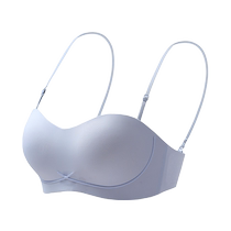 Catman underwear for women strapless non-slip push-up small breasts traceless thin wire-free sexy bandeau bra new style